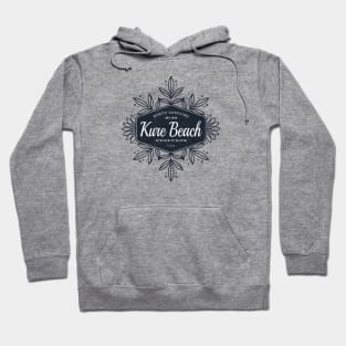 Kure Beach, NC Summertime Floral Badge Hoodie